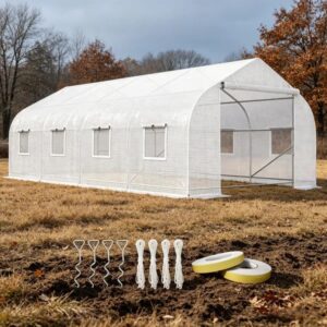 19.5x9.8 Ft Outdoor Greenhouse - Portable Plant House